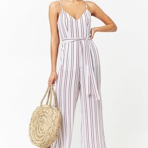 Red and White Jumpsuit